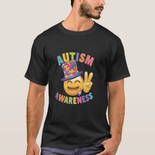 T-shirt Signe de paix de sensibilisation à l'autisme