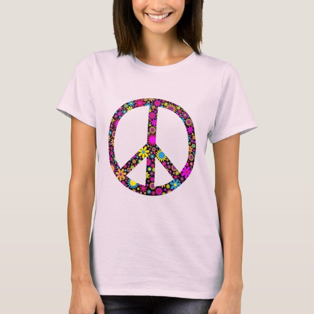T-shirt SIGNE DE PAIX FLORALE super (Devant)