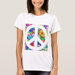 T-shirt Signe de paix hippie