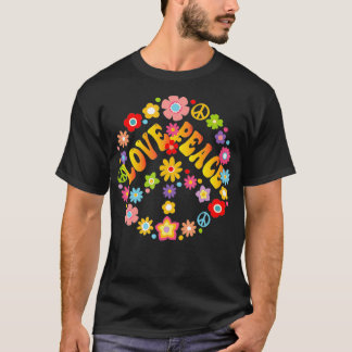 T-shirt SIGNE DE PAIX LOVE 1960 1970 Tie Dye Hippie Super