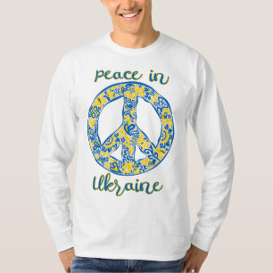 T-shirt Signe de paix Pacifique citation dans les couleurs