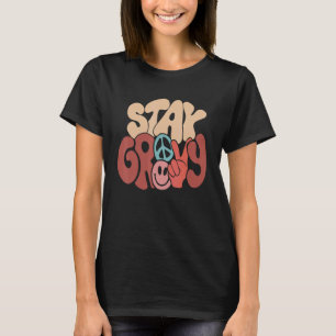 T-shirt Signe de Paix Super Amour Rétro 60S Les années 70