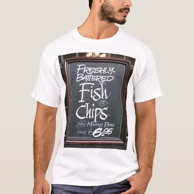 T-shirt Signe de poisson-frites (Devant)