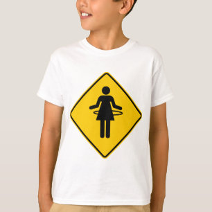 T-shirt Signe de route de zone de cercle de danse
