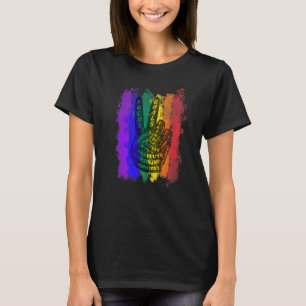 T-shirt Signe de victoire symbole de paix Treehugger Hippi