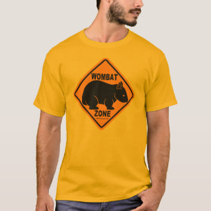T-shirt Signe de zone de wombat
