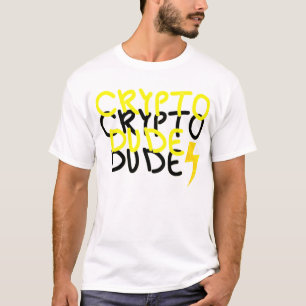 T-shirt Signe d'énergie et de puissance du mec crypto funk
