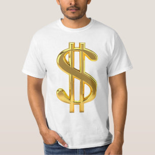 T-shirt SIGNE Dollar D'Or T CHITE