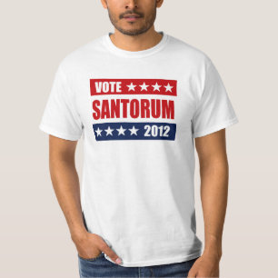 T-SHIRT SIGNE DU VOTE SANTORUM 2012
