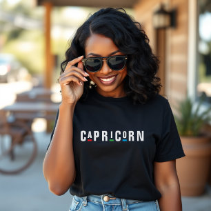 T-shirt Signe du zodiaque Capricorne Astrologie Rétro 90s