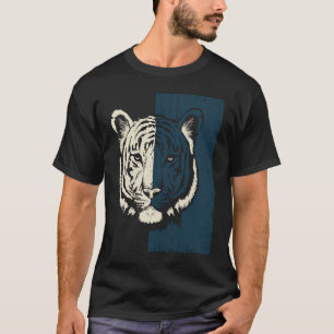 T-shirt Signe du zodiaque chinois motif prédateur chat sau