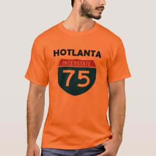 T-shirt Signe d'un état à un autre de Hotlanta Atlanta l