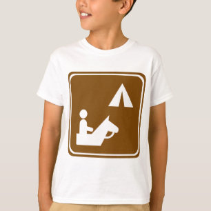T-shirt Signe équestre de route de terrain de camping