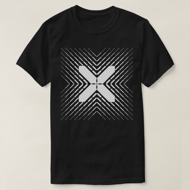 T-shirt signe géométrique x (Design devant)
