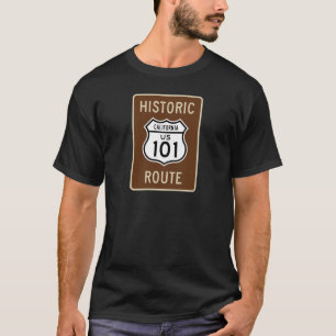 T-shirt Signe historique de l'itinéraire 101 des USA