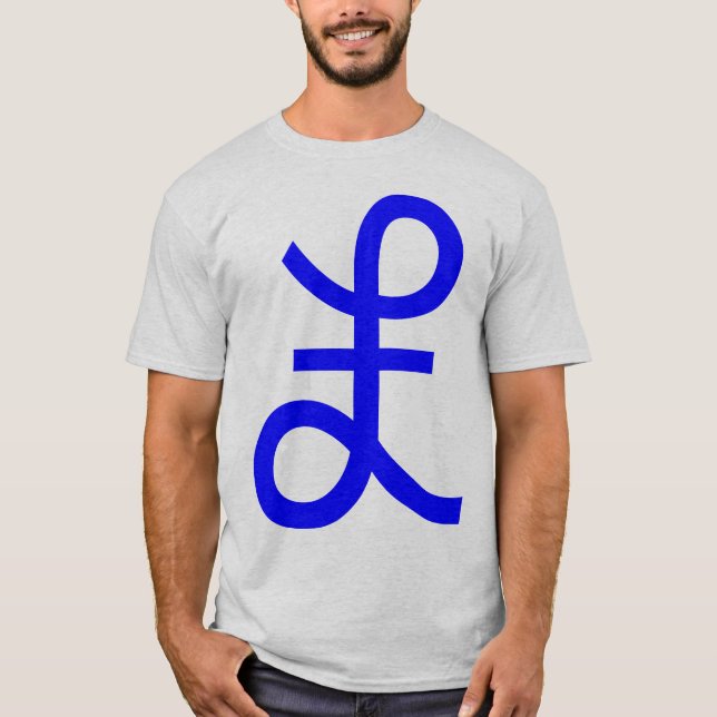 T-shirt Signe Livre - Bleu (Devant)