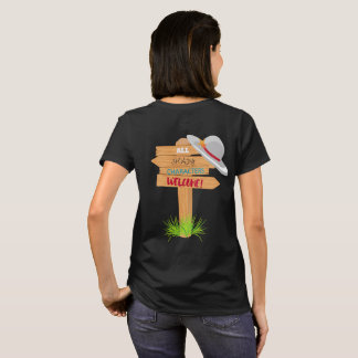 T-shirt Signe louche de caractères