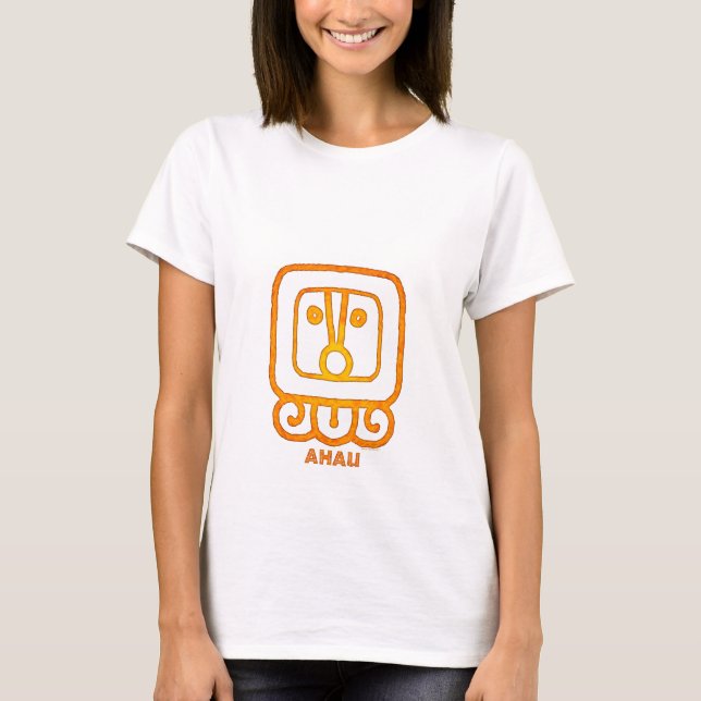 T-shirt Signe maya de calendrier - AHAU (Devant)