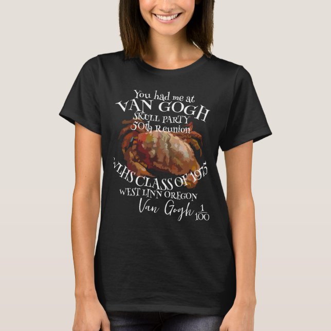 T-shirt Signé numérique Van Gogh Réunion du lycée de Van G (Devant)