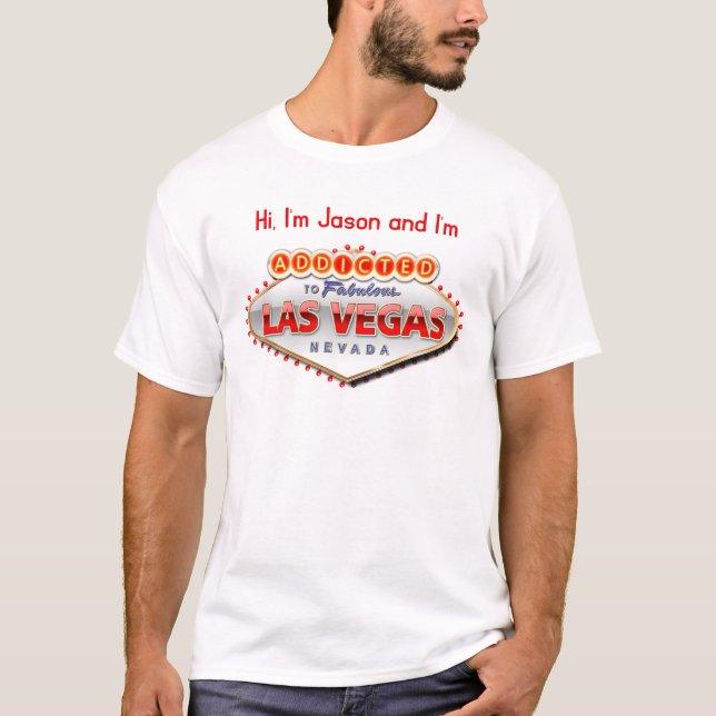 T-shirt Signe personnalisable de Las Vegas (Devant)