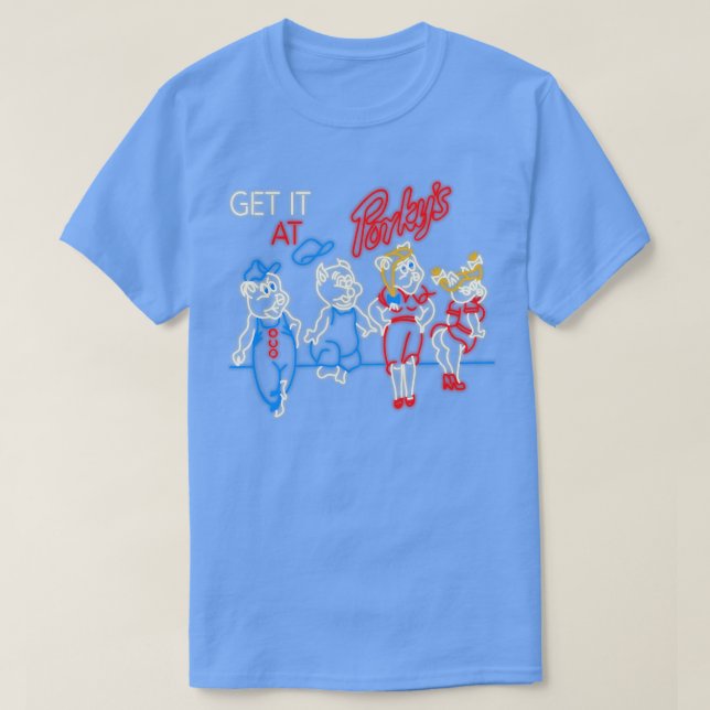 T-shirt Signe Porkys Neon (Design devant)
