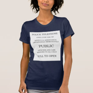 T-shirt Signe public de cabine téléphonique
