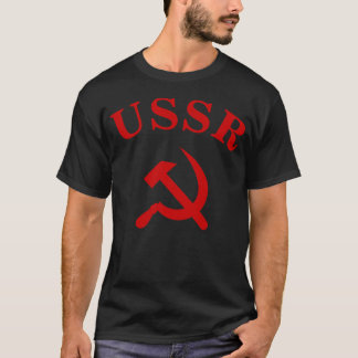 T-shirt Signe URSS et symbole de la faucille et du marteau