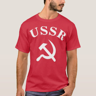 T-shirt Signe URSS et symbole de la faucille et du marteau