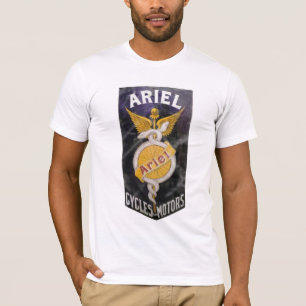 T-shirt SIGNE VINTAGE de MOTO d'ARIEL, image affligée