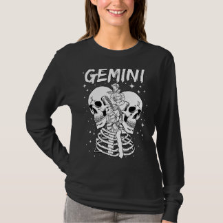 T-shirt SIGNE Zodiaque Gemini Twin Squelette