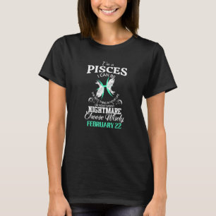 T-shirt Signe Zodiaque Pisces Février 22 Pour Femmes Homme