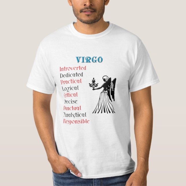 T-shirt SIGNE Zodiaque Virgo Horoscope (Devant)