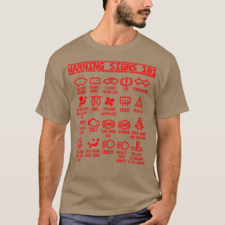 T-shirt Signes d'avertissement 101 drôle mécanique automob