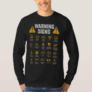 T-shirt Signes d'avertissement de conduite 101 conducteur