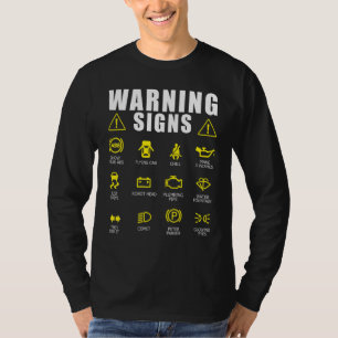 T-shirt Signes d'avertissement de réparation de voiture di
