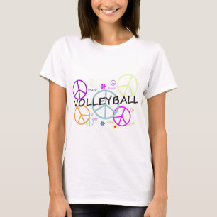 T-shirt Signes de paix colorés par volleyball