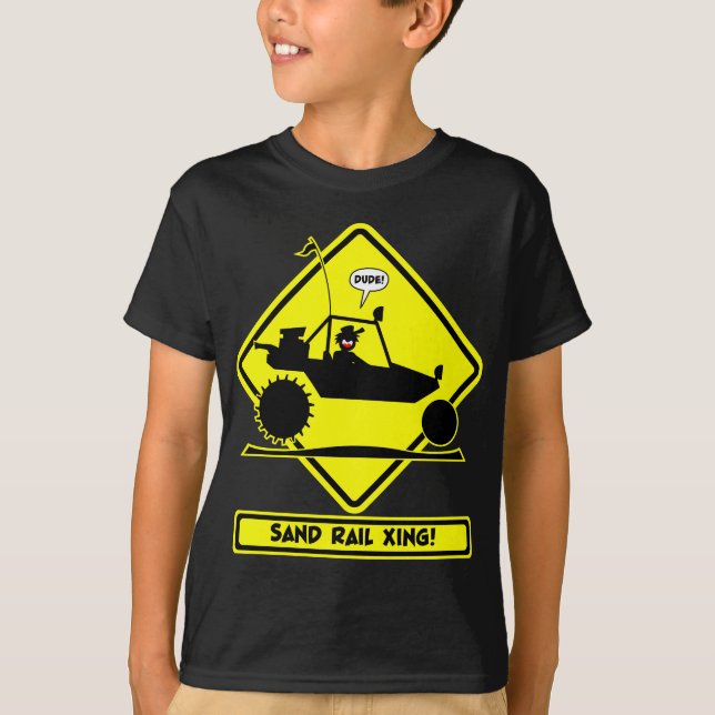 T-shirt Signes de voie ferrée de SABLE de STICKMAN (Devant)