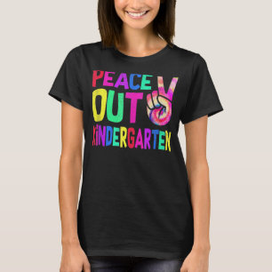 T-shirt Signez La Paix À La Main À La Maternelle Tie Dye F
