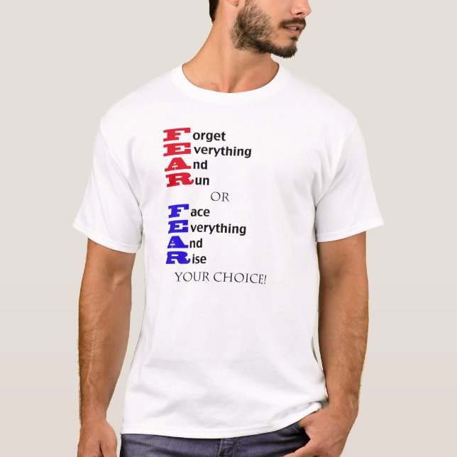 T-shirt Signification de la crainte (Devant)