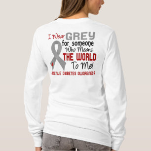 T-shirt Signifie le monde à moi 2 diabètes de type 1