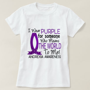 T-shirt Signifie le monde à moi anorexie