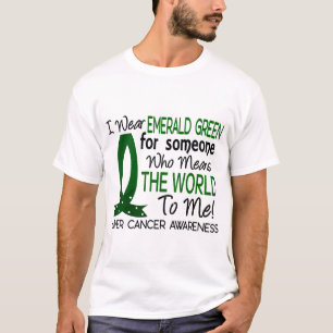T-shirt Signifie le monde à moi Cancer de foie