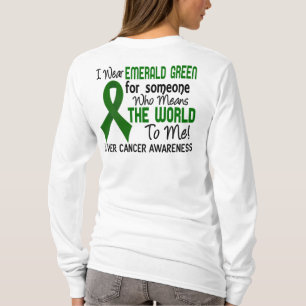 T-shirt Signifie le monde à moi Cancer de foie 2