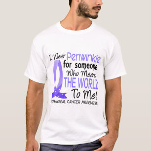 T-shirt Signifie le monde à moi Cancer oesophagien