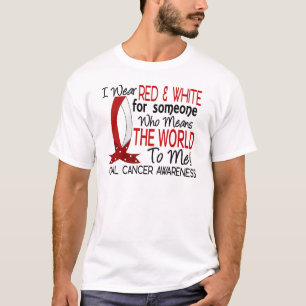 T-shirt Signifie le monde à moi Cancer oral