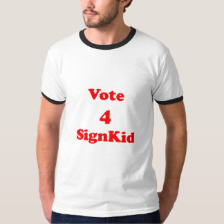 T-shirt signkid du vote 4