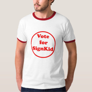 T-shirt signkkid du vote 4