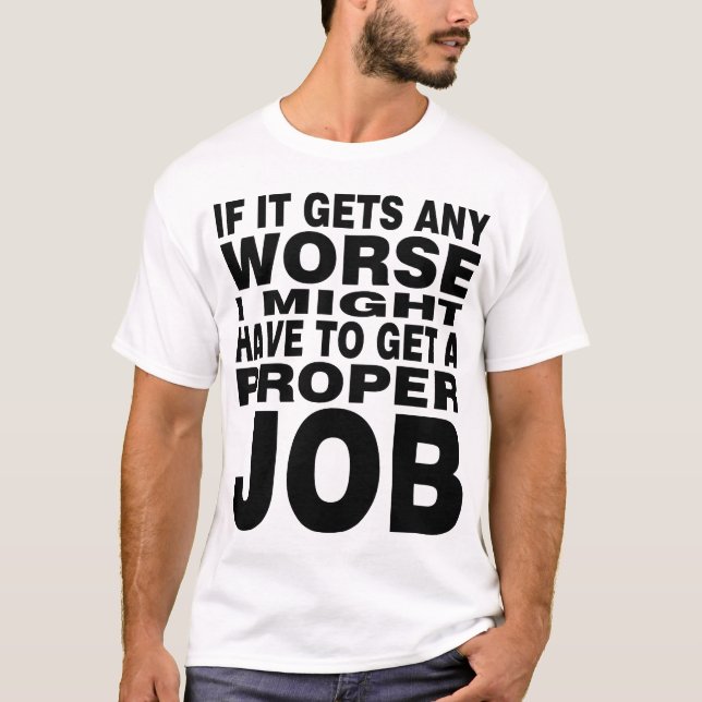 T-shirt S'il devient pire (Devant)