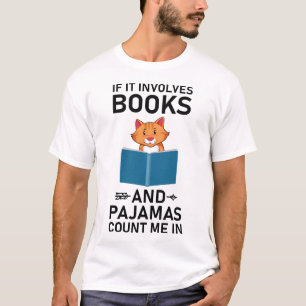 T-shirt S'il implique des livres et des pyjamas compter mo