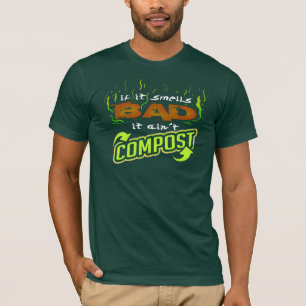 T-shirt S'Il Sent Mauvais Ne Pas Composter Gag De Recyclag